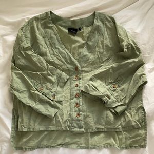 UO Green Blouse